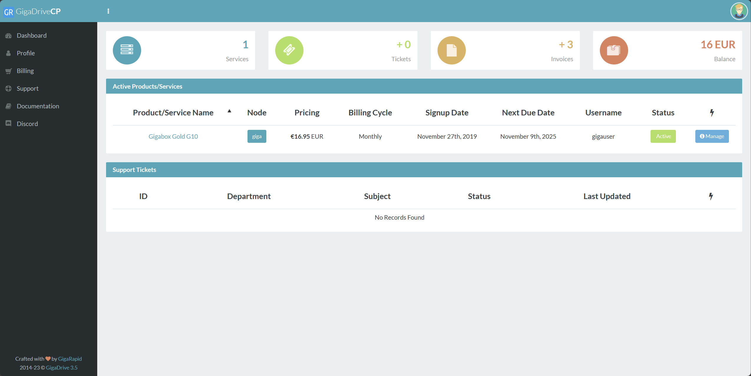 Dashboard Overview